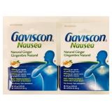2x 18/Pk 500mg Gaviscon Nausea Natural Ginger