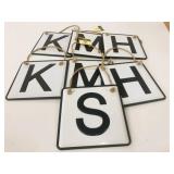 7 New 8" Square Metal Letter Signs