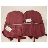 2 New Burgundy Backpacks