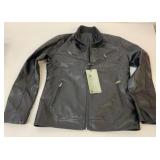 New Faux Leather Size L Jacket Black