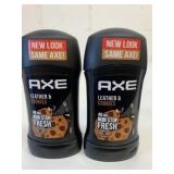 2x 50ml AXE Leather & Cookies Deodorants