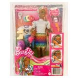 New Barbie Leopard Rainbow Hair Doll