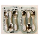 2 New Toddler Spoon Sets