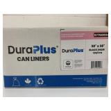 Case/125 Black Can Liner Garbage Bags 30" x 38"