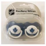2 New Maple Leafs Baby Pacifiers