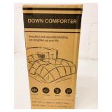 New Dark Grey Twin Down Comforter