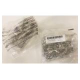2x 50/Pk Flat Head Hex Socket Cap Screws & Nuts