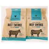 2x 369g Vital Essentials Freeze Dried Beef Entree