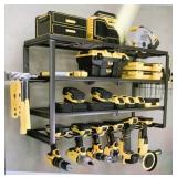 New Power Tool Organizer 4 Shelves & 6 Slots