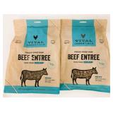 2x 369g Vital Essentials Freeze Dried Beef Entree