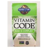 Garden of Life Vitamin Code Raw Complex 60 Caps
