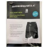 New Winnwell Size M Youth Jock Mesh Shorts