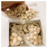 New Macrame Natural Wooden Beads Assorted