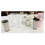 Crystal Glasses, Stein Beer Mugs Plus Lot