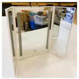 LED Tri Fold Mirror