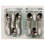 2 New My First Meal Pal Toddler Spoon Sets