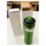 2 New 17oz Green Stainless Steel Water Bottles