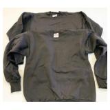 2 New Black XL Hanes Activewear Crew Sweatshirts