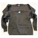 2 New Black XL Hanes Activewear Crew Sweatshirts
