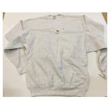 2 New Grey XL Hanes Activewear Crew Sweatshirts