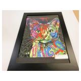 27' x 19' Framed Cat Painting