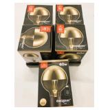 5 New Globe 40w ORO Designed Bulbs