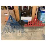 3 Good Used Garden Rakes