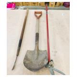 Garden Shovel, Weed Puller & Grass Scissors