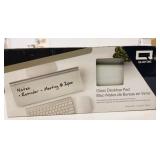 Quartet Glass Desktop Pad