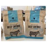 2x 369g Vital Essentials Freeze Dried Beef Entree