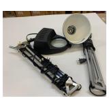2 Desk Clamp Lights 1 Has Magnifier