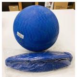 2 New 10' Blue Rubber Kick Balls