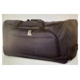 New Black Travel Duffle Bag w/Wheels & Handle