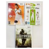 3 Nintendo Wii Games