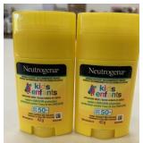 2x 42g Neutrogena Kids Sunscreen Sticks SPF50+