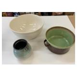 Stoneware Ceramic Pots & Bowl