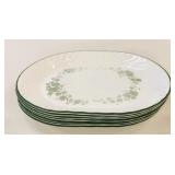 7 Corelle 12' x 10' Oval Plates