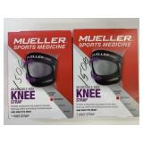 2 Mueller Adjustable Max Knee Straps