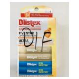 4 Pack Blistex Five Star Protection SPF 30
