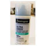 Neutrogena Ultra Sheer 50+ Face Sunscreen