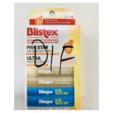 4 Pack Blistex Five Star Protection SPF 30