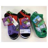 9 New Pairs Kids Socks Shoe Size 3-6
