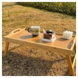 New Bamboo Bed Tray w/Folding Legs