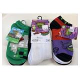 9 New Pairs Kids Socks Shoe Size 3-6