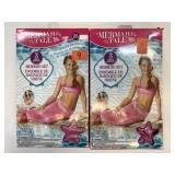 2 New Mermaid Tails 3 Pc Sets