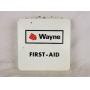 Vintage Wayne First Aid Kit Wall Hanging Metal