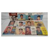 12 Elvis Presley 7' Records W/ Pic Sleeves