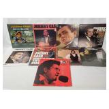 9 Assorted Johnny Cash Lp's