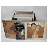 Box Of Assorted Country Music Records