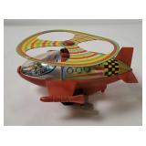 Vtg Wind-up Space Ship Copter Toy